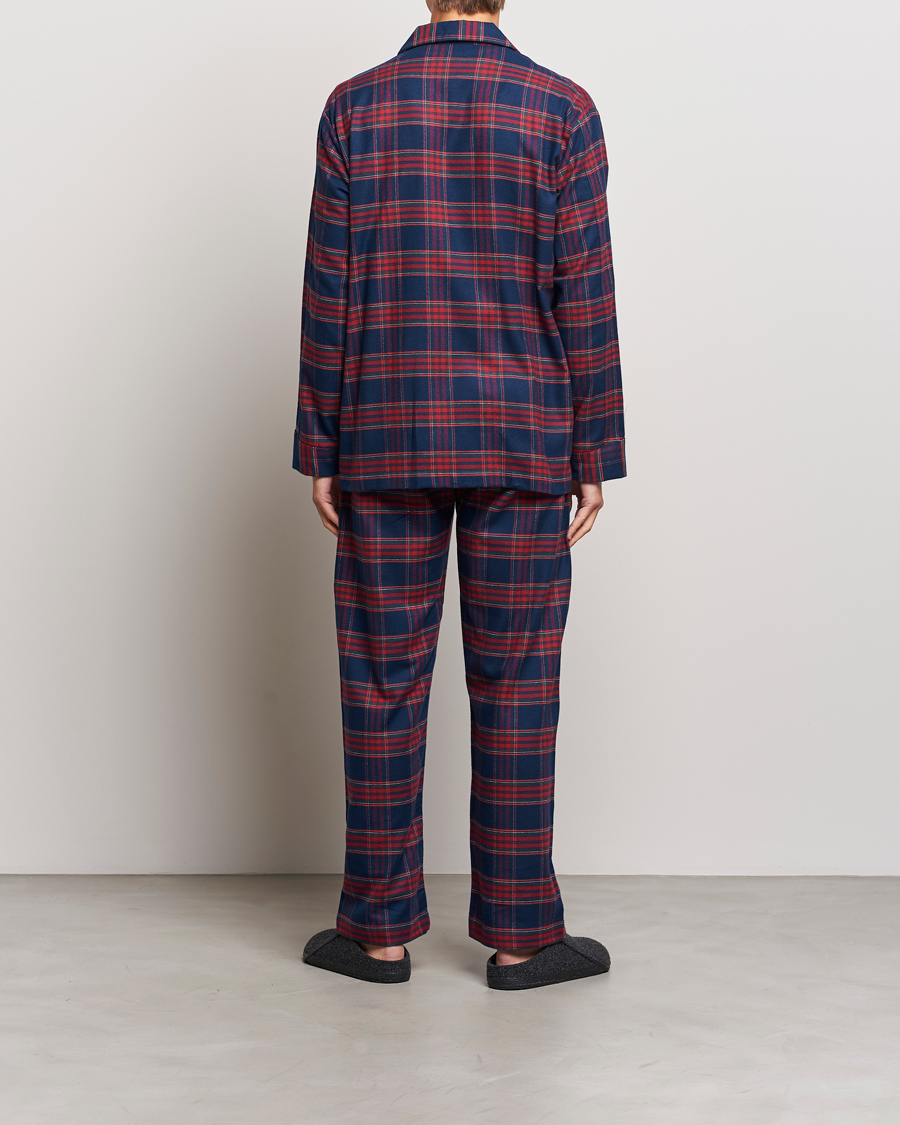 Herre | Nattøj | Derek Rose | Cotton Flannel Checked Pyjama Set Multi