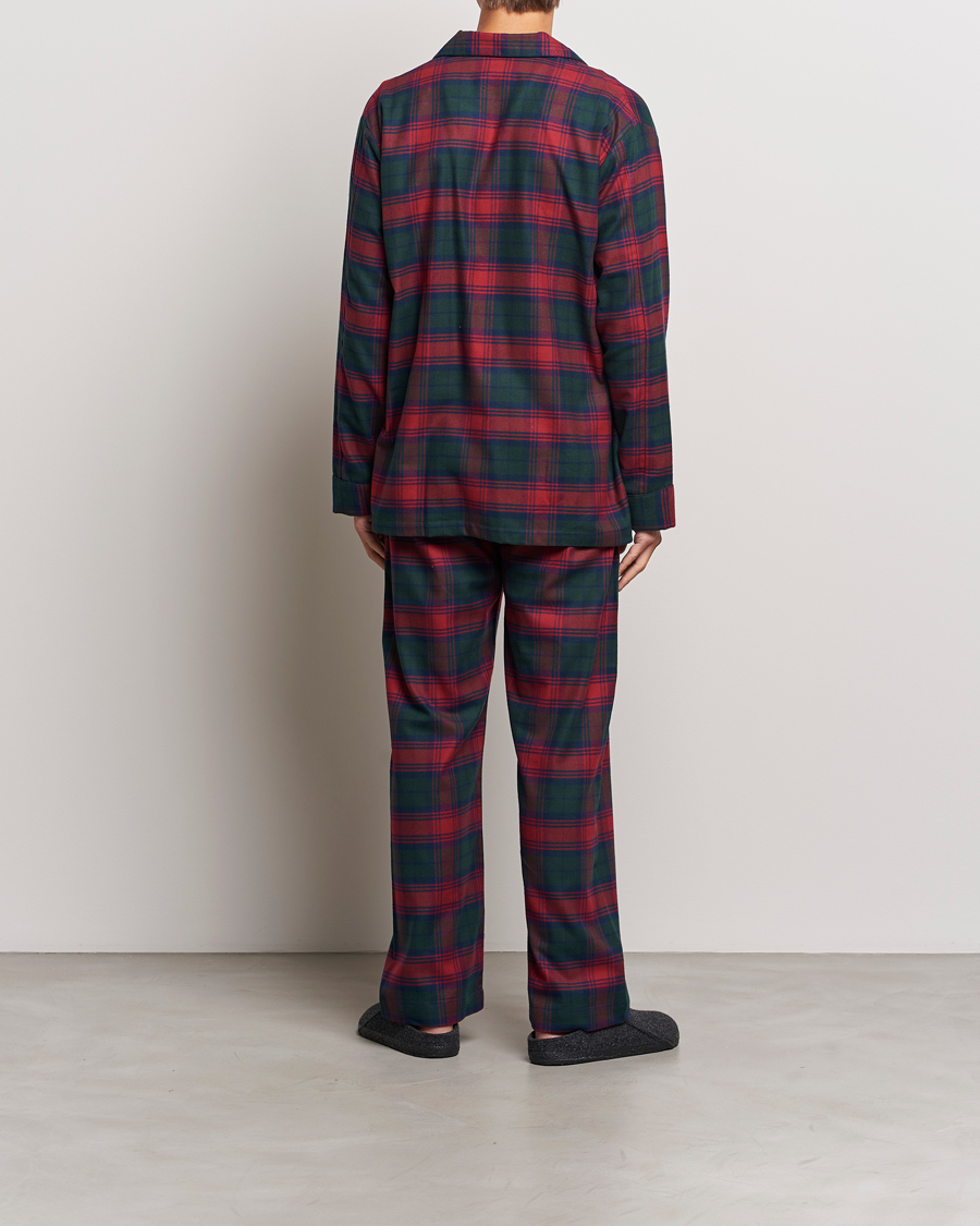 Herre | Pyjamas | Derek Rose | Cotton Flannel Checked Pyjama Set Multi