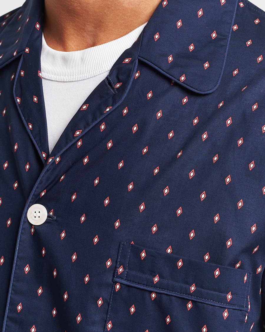 Herre | Pyjamas & Morgenkåber | Derek Rose | Cotton Pyjama Set Navy