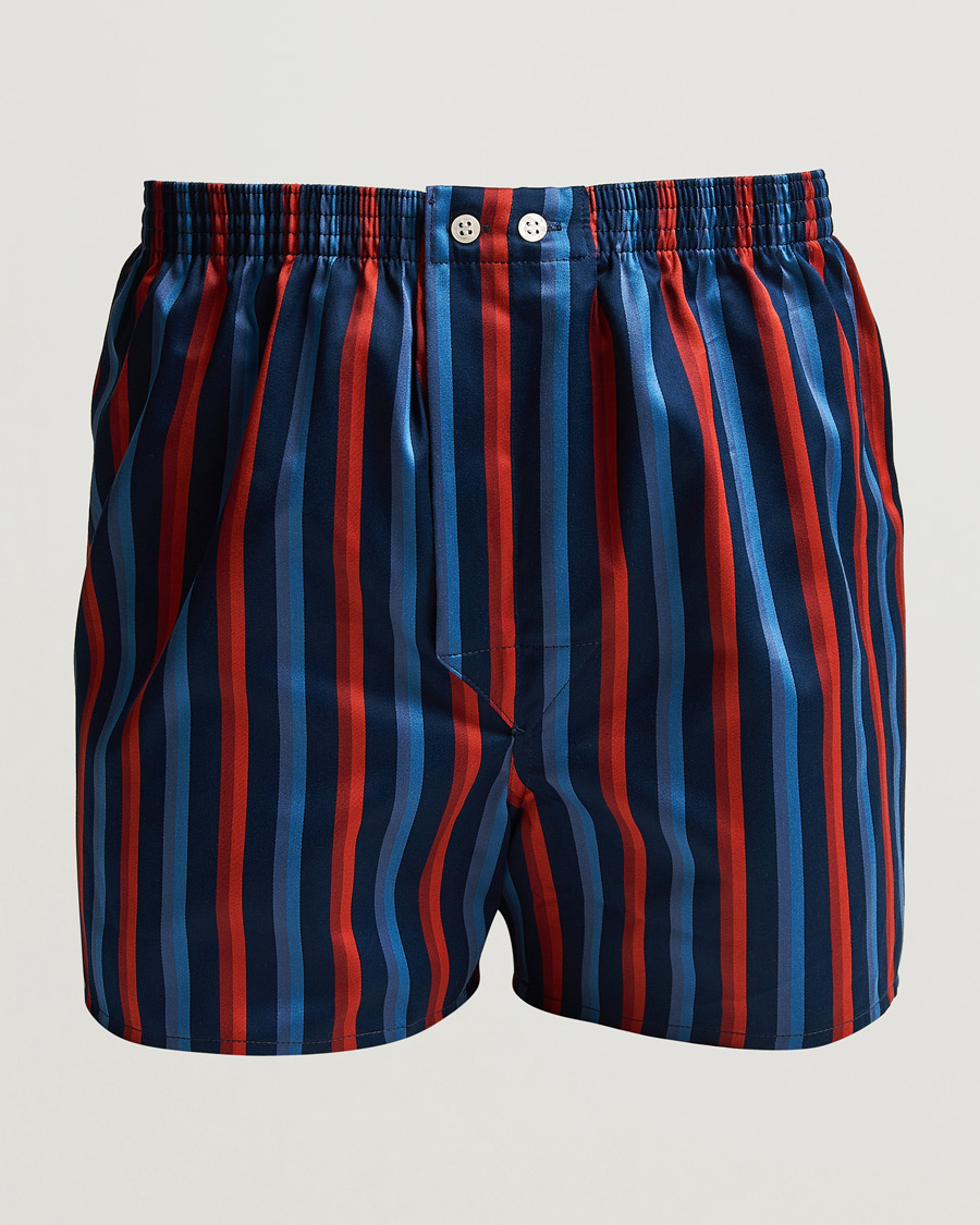 Herre | Undertøj | Derek Rose | Classic Fit Striped Cotton Boxer Shorts Multi