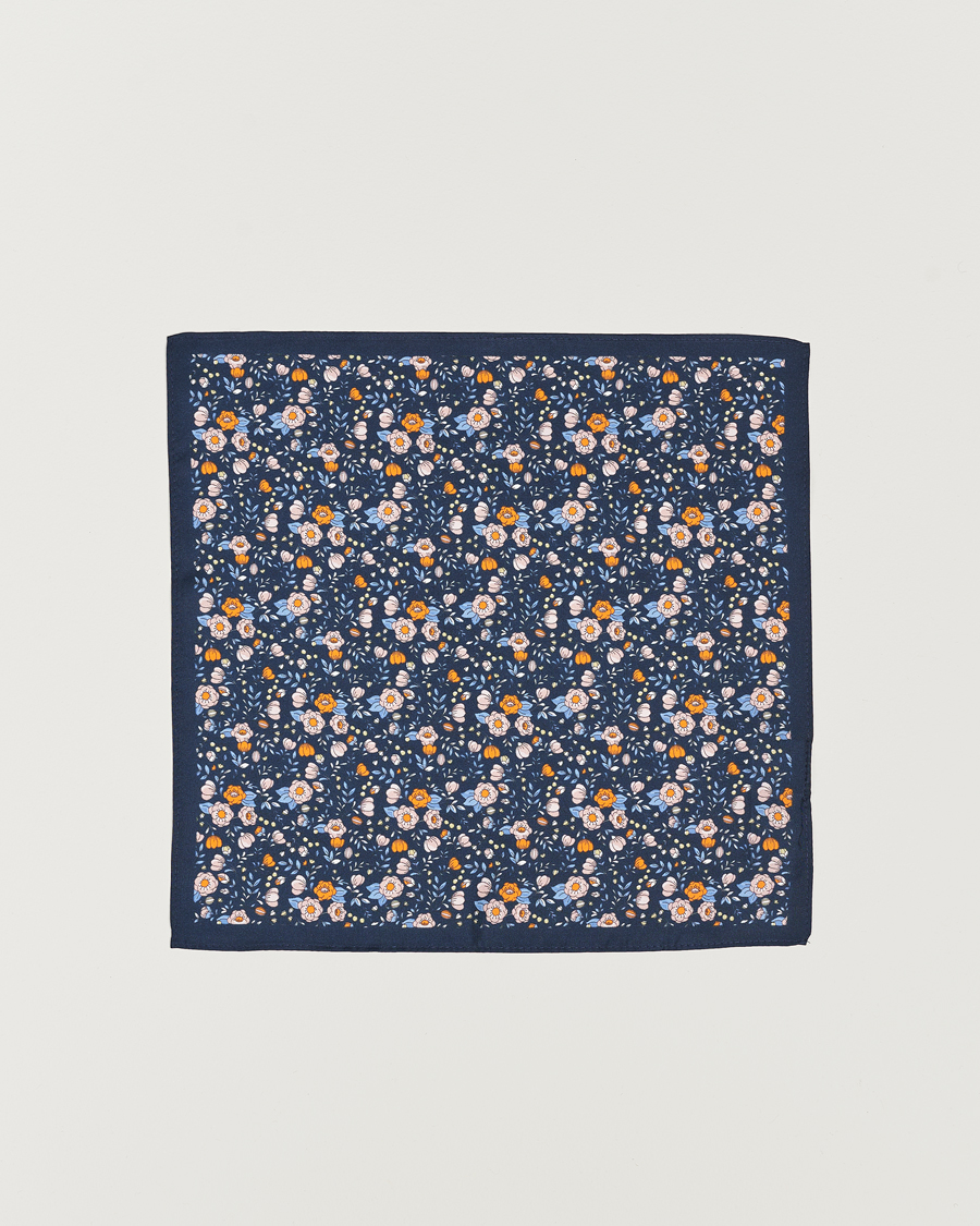 Herre | Amanda Christensen Box Set Silk 8cm Tie and Twill Pocket Square Navy | Amanda Christensen | Box Set Silk 8cm Tie and Twill Pocket Square Navy
