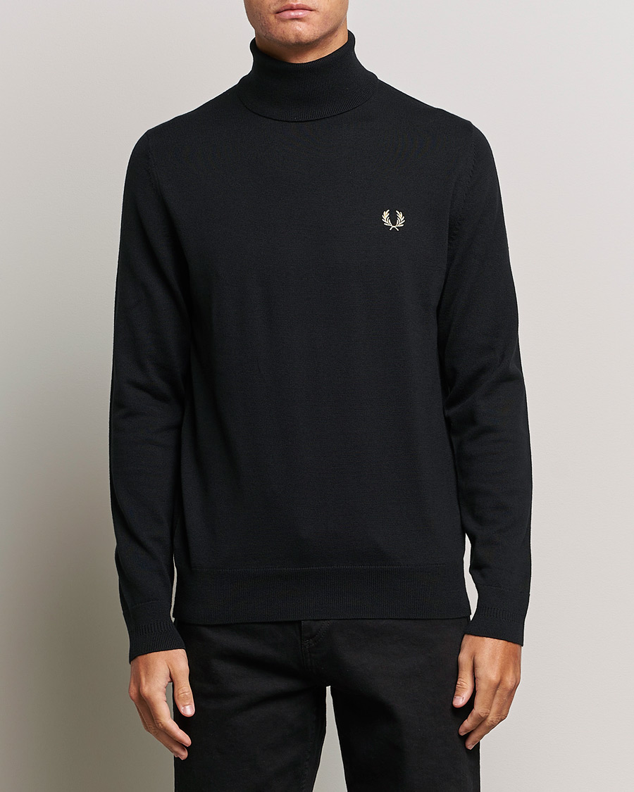 Herre | Trøjer | Fred Perry | Classic Rollnock Jumper Black