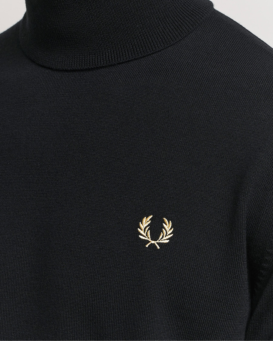 Herre | Trøjer | Fred Perry | Classic Rollnock Jumper Black
