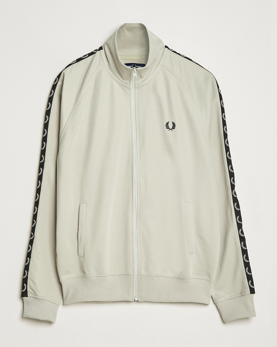 Herre | Fred Perry | Fred Perry | Taped Track Jacket Light Oyster