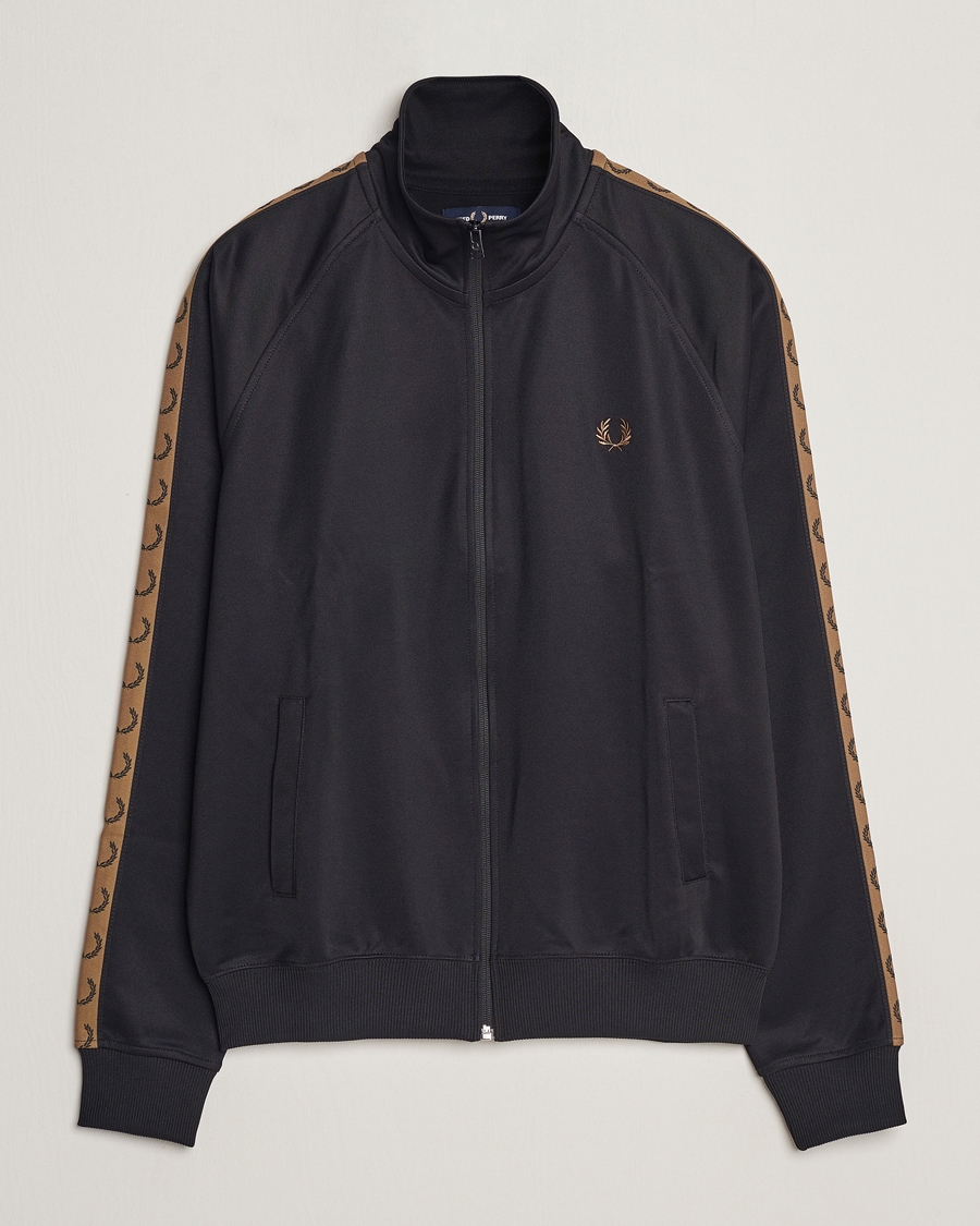 Herre | Trøjer | Fred Perry | Taped Track Jacket Black