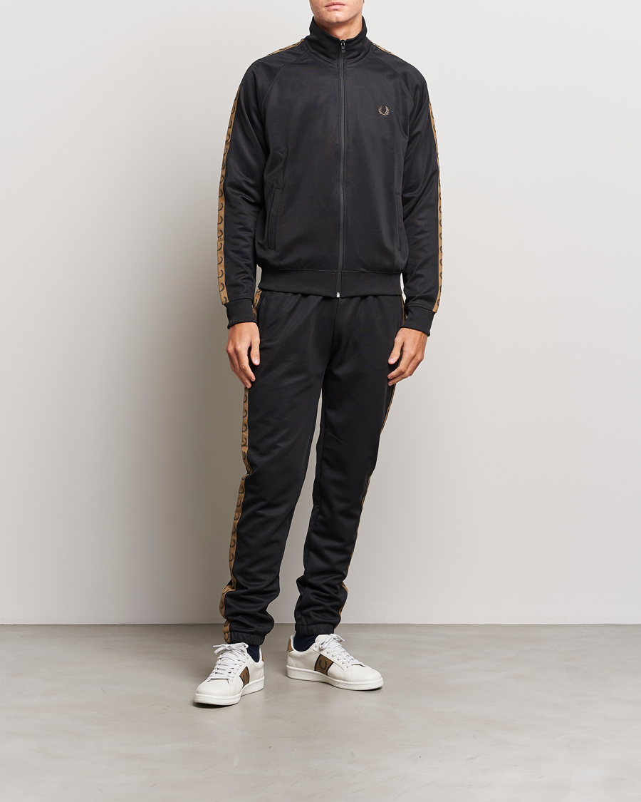 Herre | Trøjer | Fred Perry | Taped Track Jacket Black