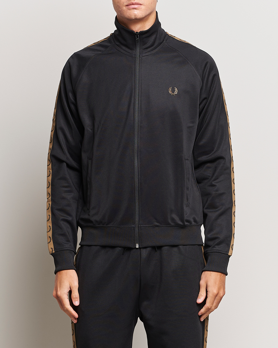Herre | Trøjer | Fred Perry | Taped Track Jacket Black