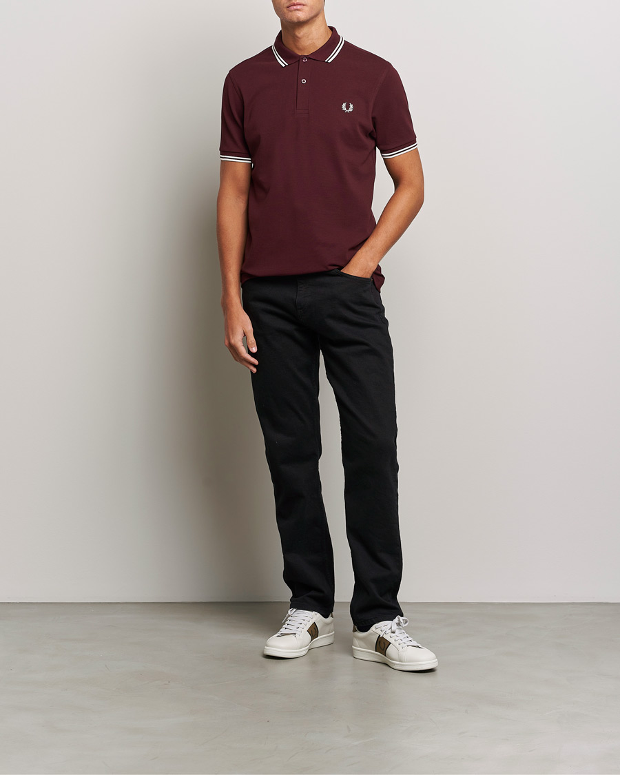 Herre | Polotrøjer | Fred Perry | Twin Tipped Polo Shirt Oxblood