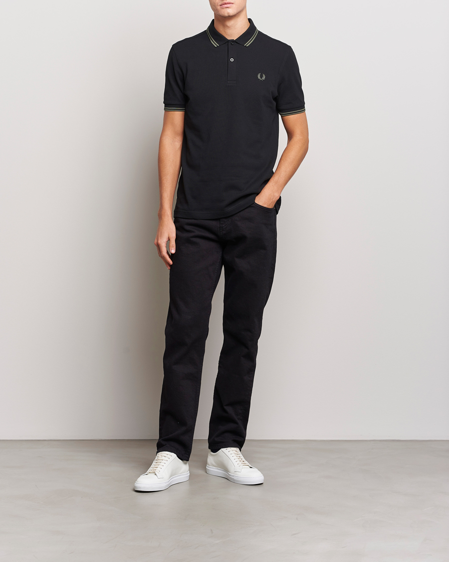 Herre | Polotrøjer | Fred Perry | Twin Tipped Polo Shirt Black