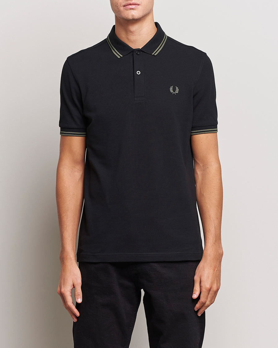 Herre | Fred Perry | Fred Perry | Twin Tipped Polo Shirt Black