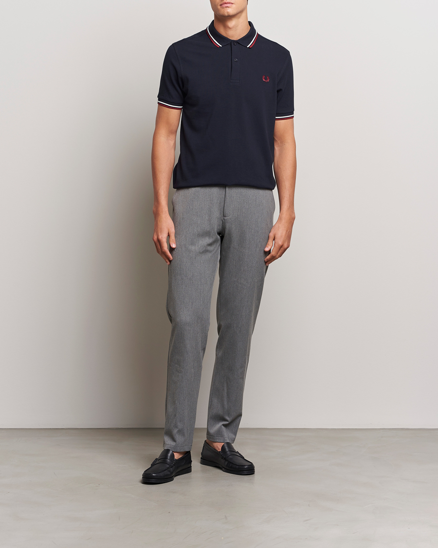 Herre | Polotrøjer | Fred Perry | Twin Tipped Polo Shirt Navy
