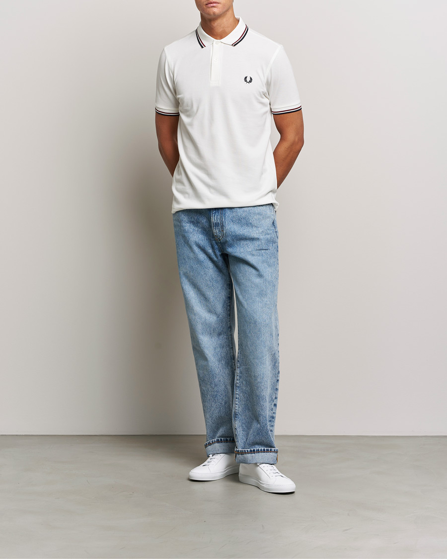 Herre | Polotrøjer | Fred Perry | Twin Tipped Polo Shirt Snow White