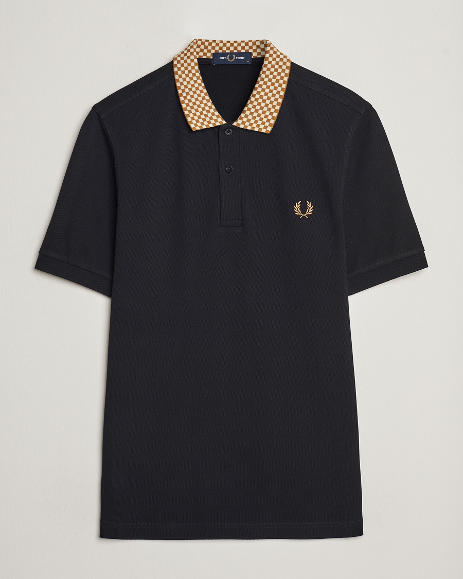Herre | Polotrøjer | Fred Perry | Checkboard Collar Polo Black