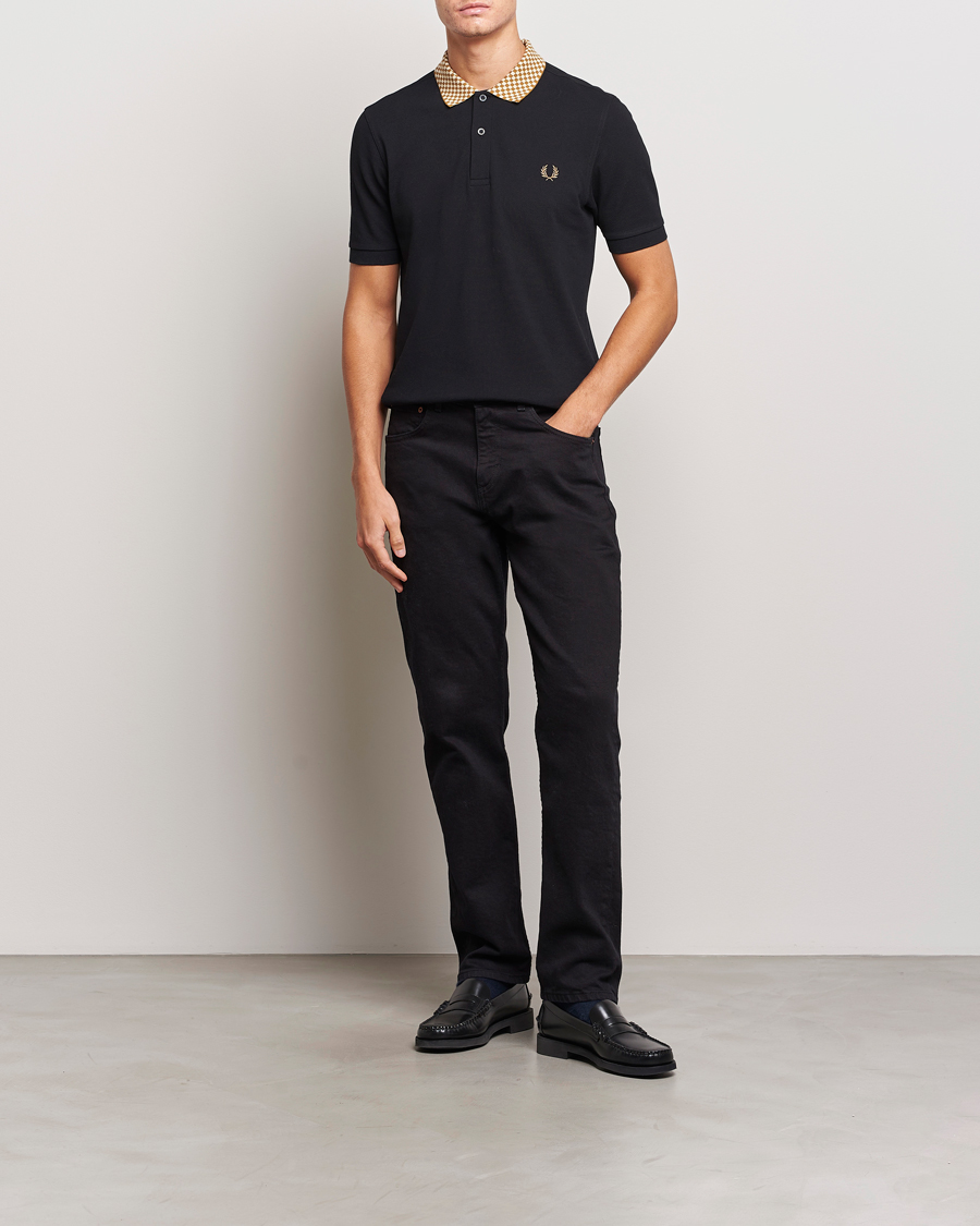 Herre | Polotrøjer | Fred Perry | Checkboard Collar Polo Black