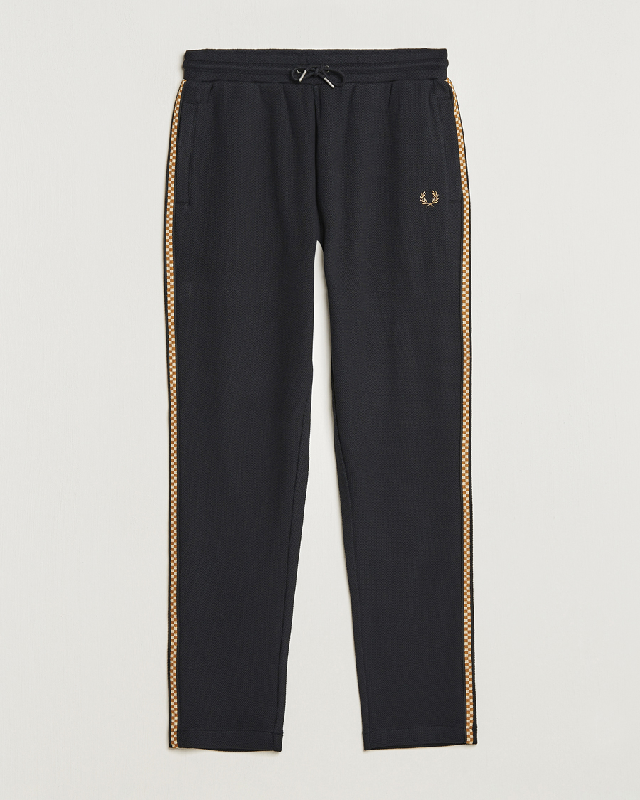 Herre | Sweatpants | Fred Perry | Checkboard Taped Taped Trackpant Black