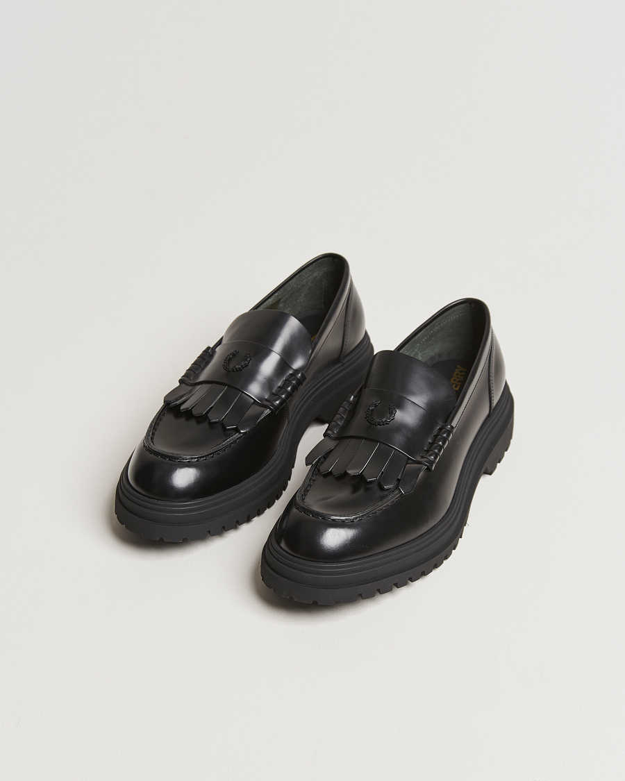 Herre | Best of British | Fred Perry | FP Leather Loafer Black