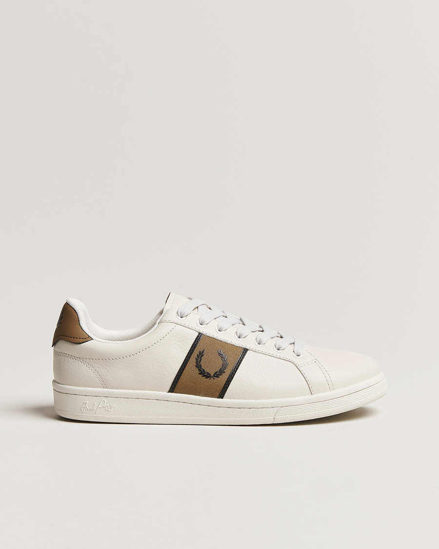 Herre | Fred Perry B721 Leather Sneaker White/Porcelin Black | Fred Perry | B721 Leather Sneaker White/Porcelin Black