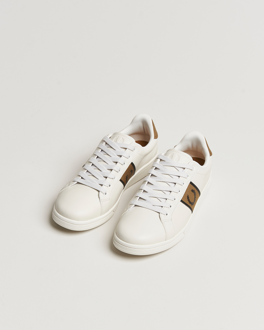 Herre | Udsalg sko | Fred Perry | B721 Leather Sneaker White/Porcelin Black