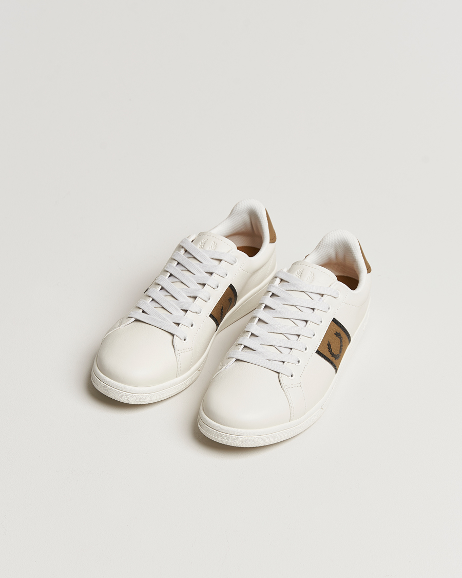 Herre | Fred Perry B721 Leather Sneaker White/Porcelin Black | Fred Perry | B721 Leather Sneaker White/Porcelin Black