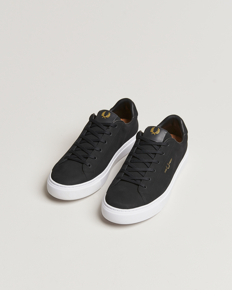 Herre | Fred Perry B71 Oiled Nubuc Sneaker Black | Fred Perry | B71 Oiled Nubuc Sneaker Black