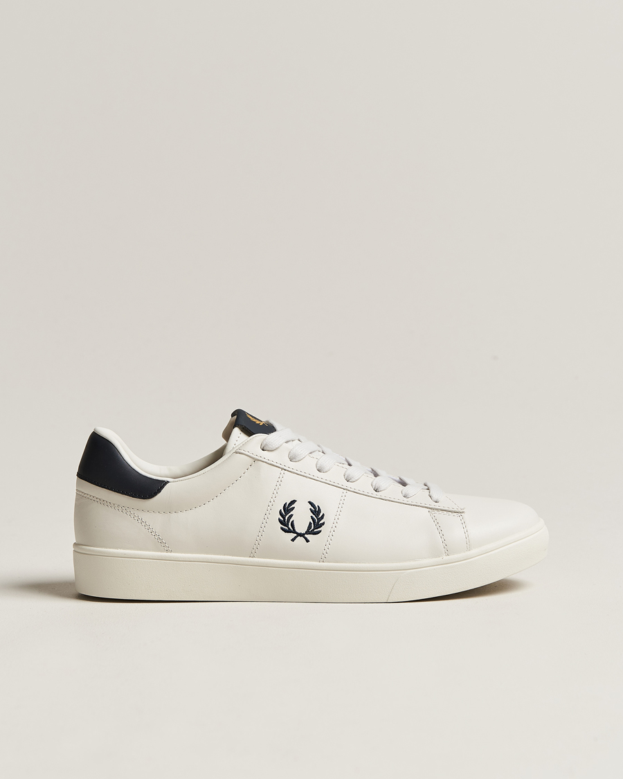 Herre | Fred Perry | Fred Perry | Spencer Leather Sneakers Porcelain/Navy