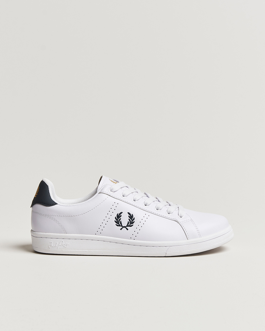 Herre | Sneakers | Fred Perry | B721 Leather Sneakers White/Navy