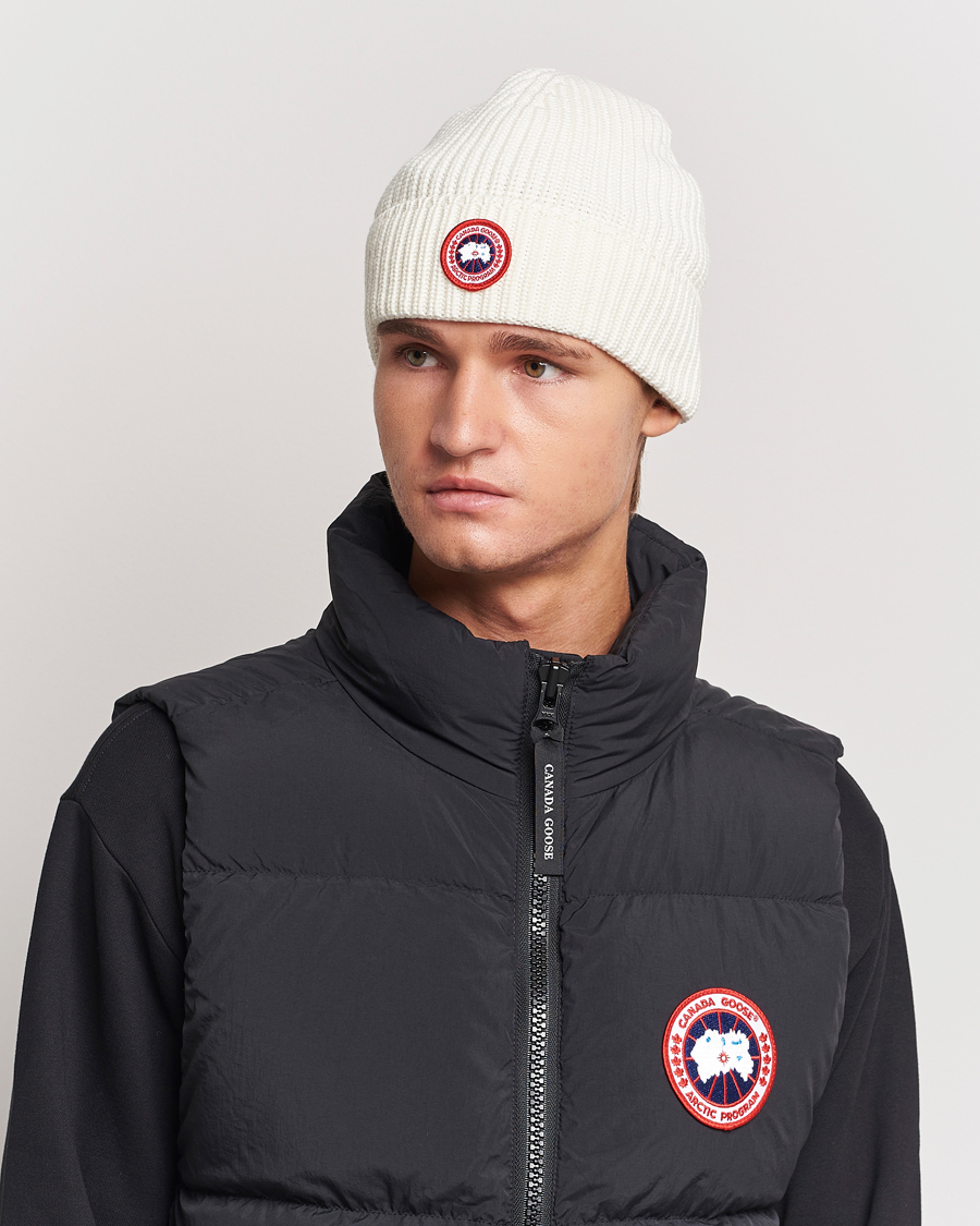 Herre | Canada Goose Arctic Disc Rib Toque Cottongrass | Canada Goose | Arctic Disc Rib Toque Cottongrass