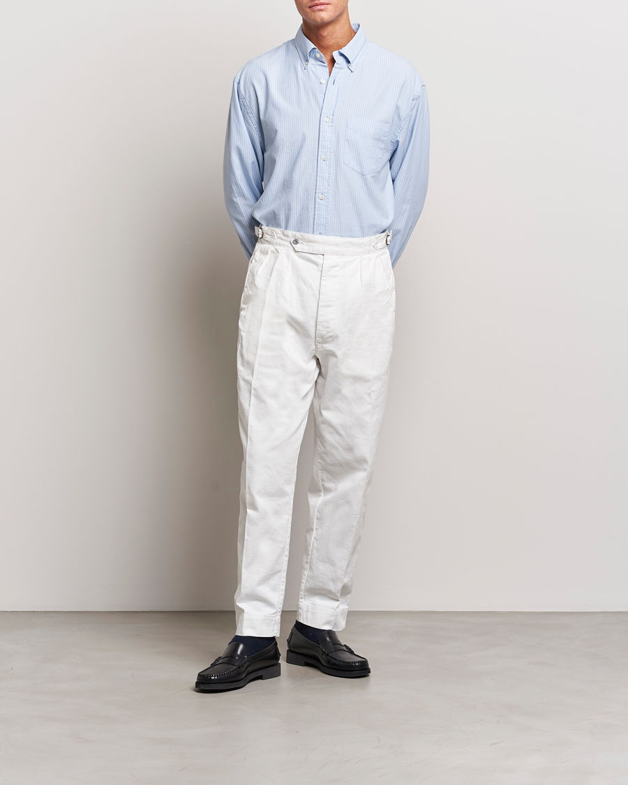Herre | Skjorter | GANT | Regular Fit Archive Oxford Striped Shirt Muted Blue