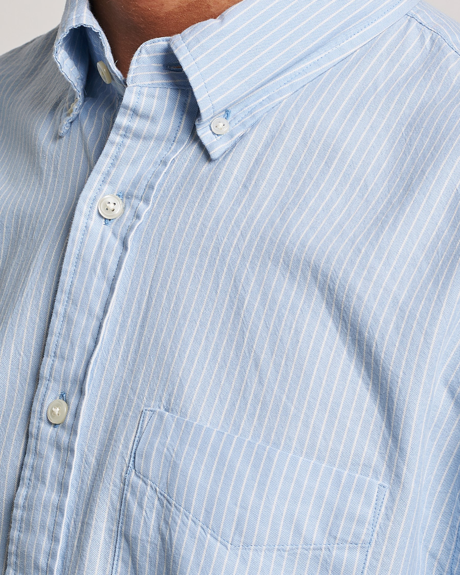 Herre | Skjorter | GANT | Regular Fit Archive Oxford Striped Shirt Muted Blue