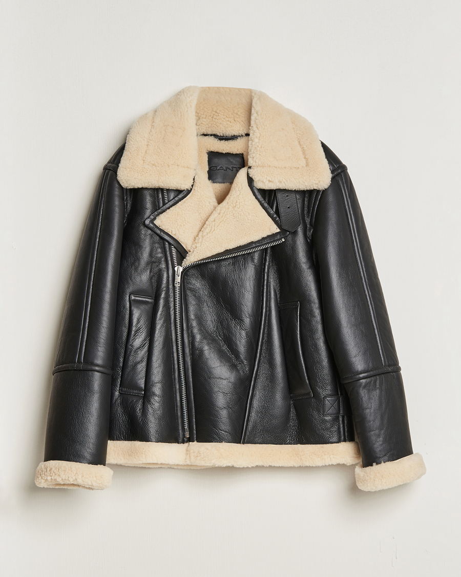 Herre | Jakker | Gant | Heavy Shearling Jacket Black