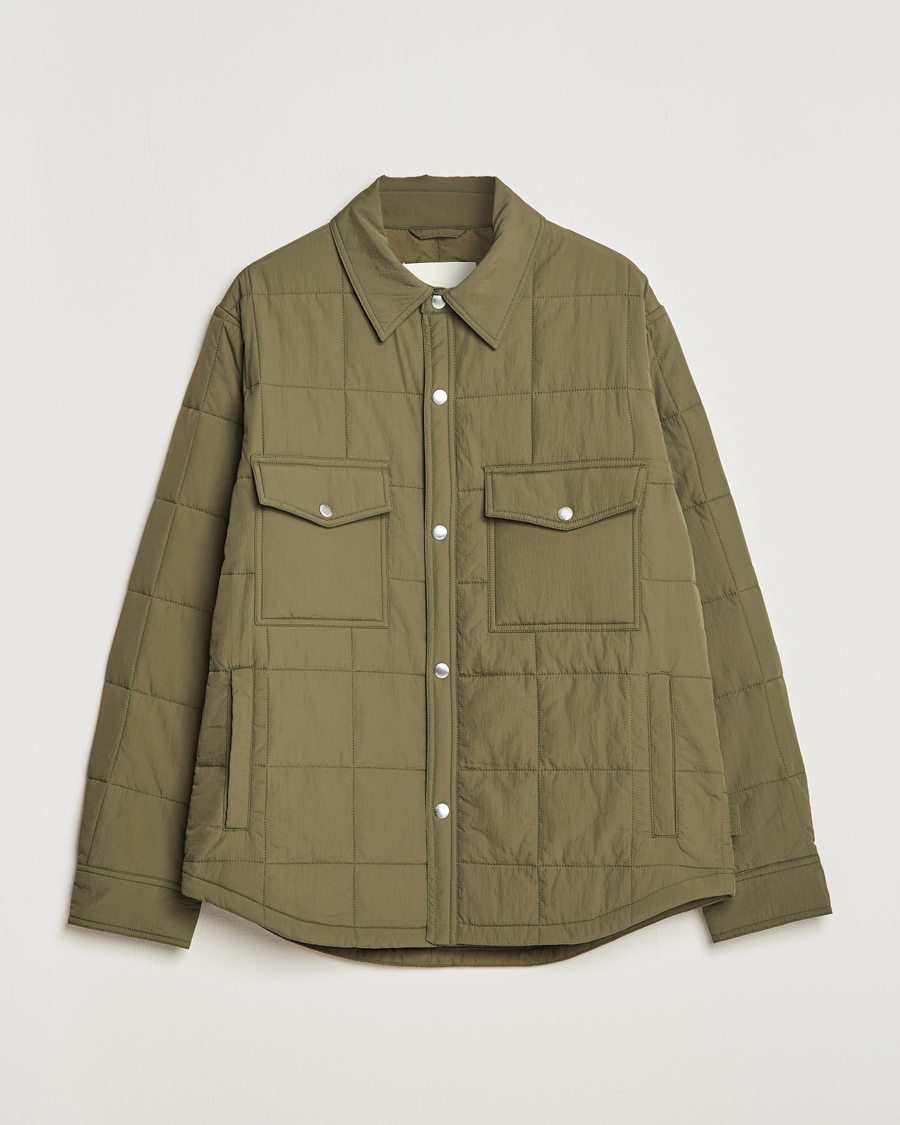 Herre | Jakker | GANT | Quilted Shirt Jacket Calamata Green