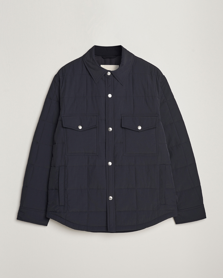 Herre | Jakker | GANT | Quilted Shirt Jacket Black
