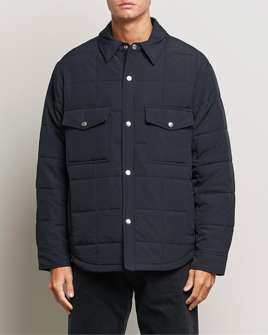 Herre | Jakker | GANT | Quilted Shirt Jacket Black