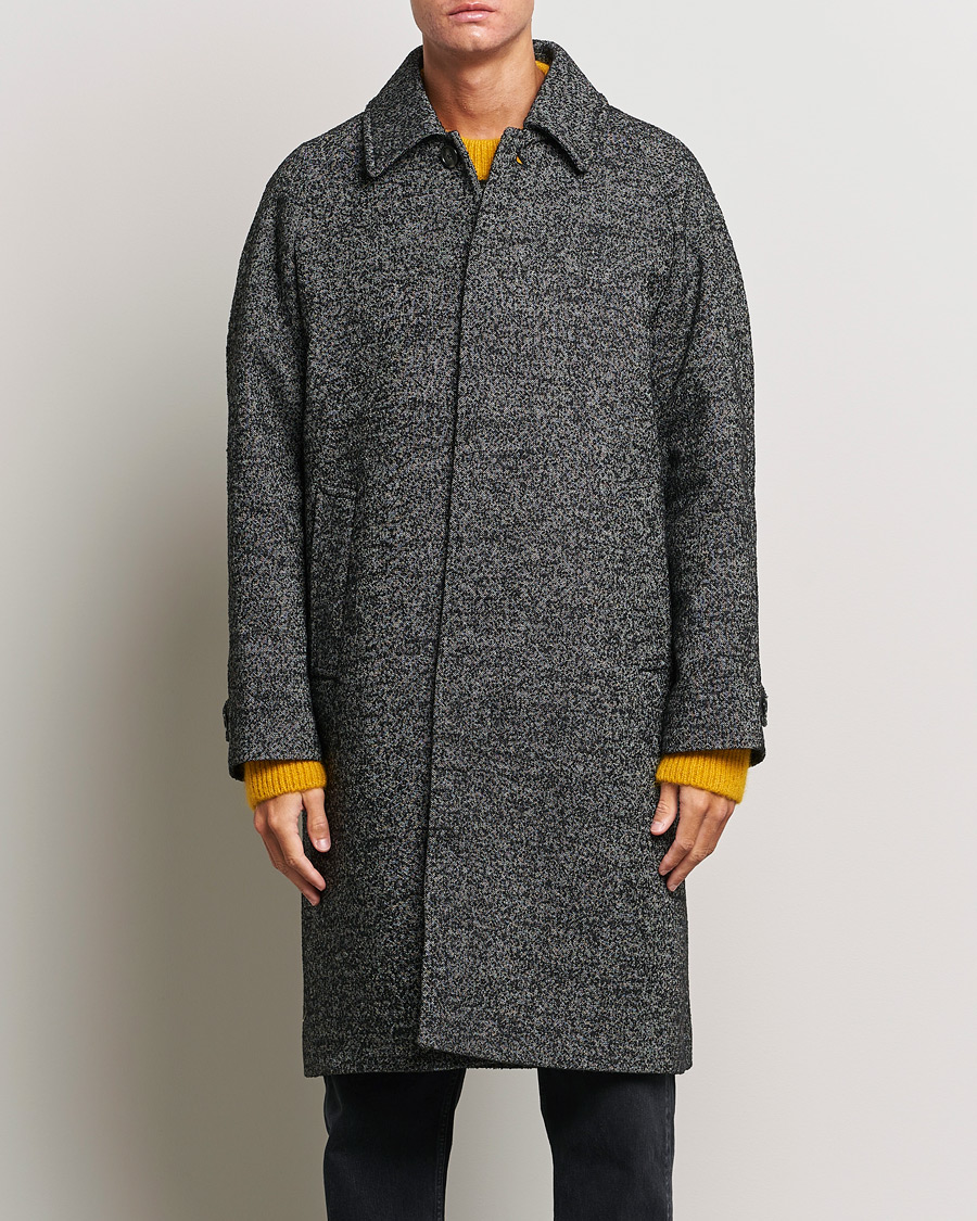 Herre | Frakker | GANT | Relaxed Fit Wool Coat Ebony Black