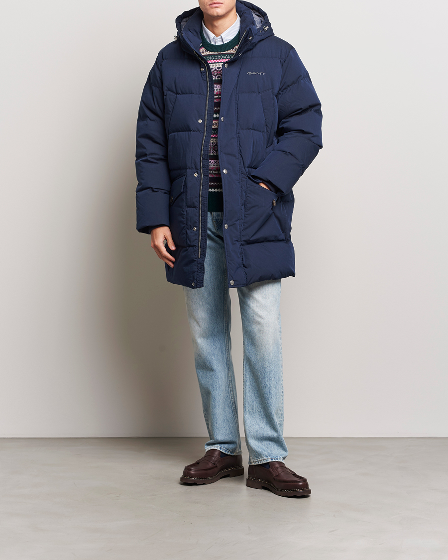 Herre | Jakker | GANT | Long Alta Down Parka Evening Blue
