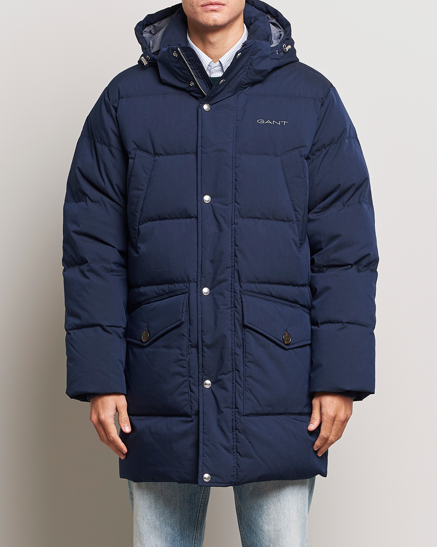 Herre | Jakker | GANT | Long Alta Down Parka Evening Blue