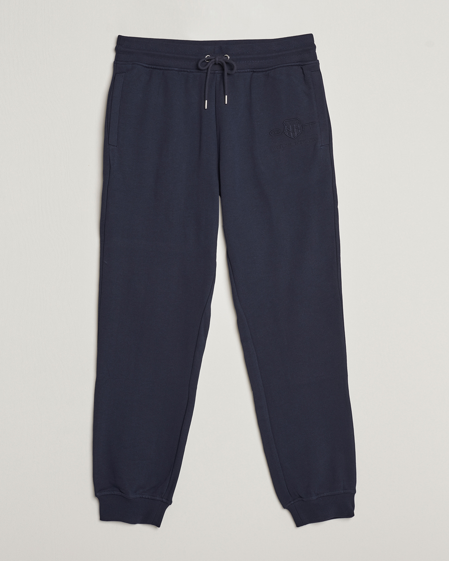 Herre | Bukser | GANT | Archive Shield Sweatpants Evening Blue