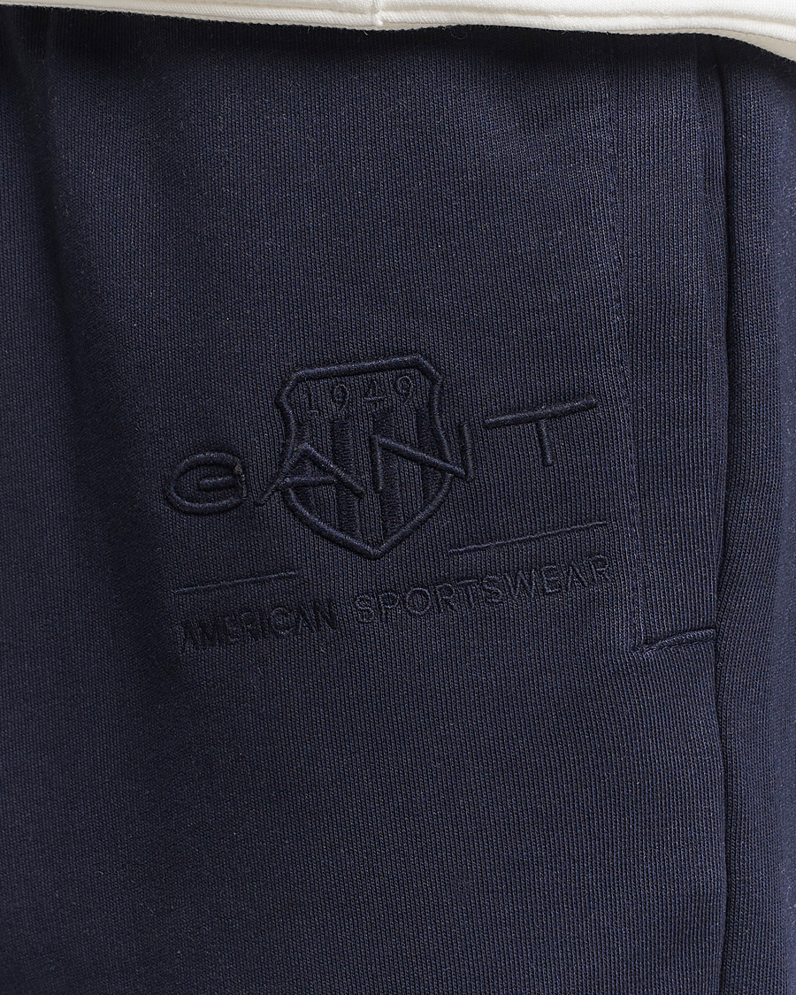 Herre | Bukser | GANT | Archive Shield Sweatpants Evening Blue