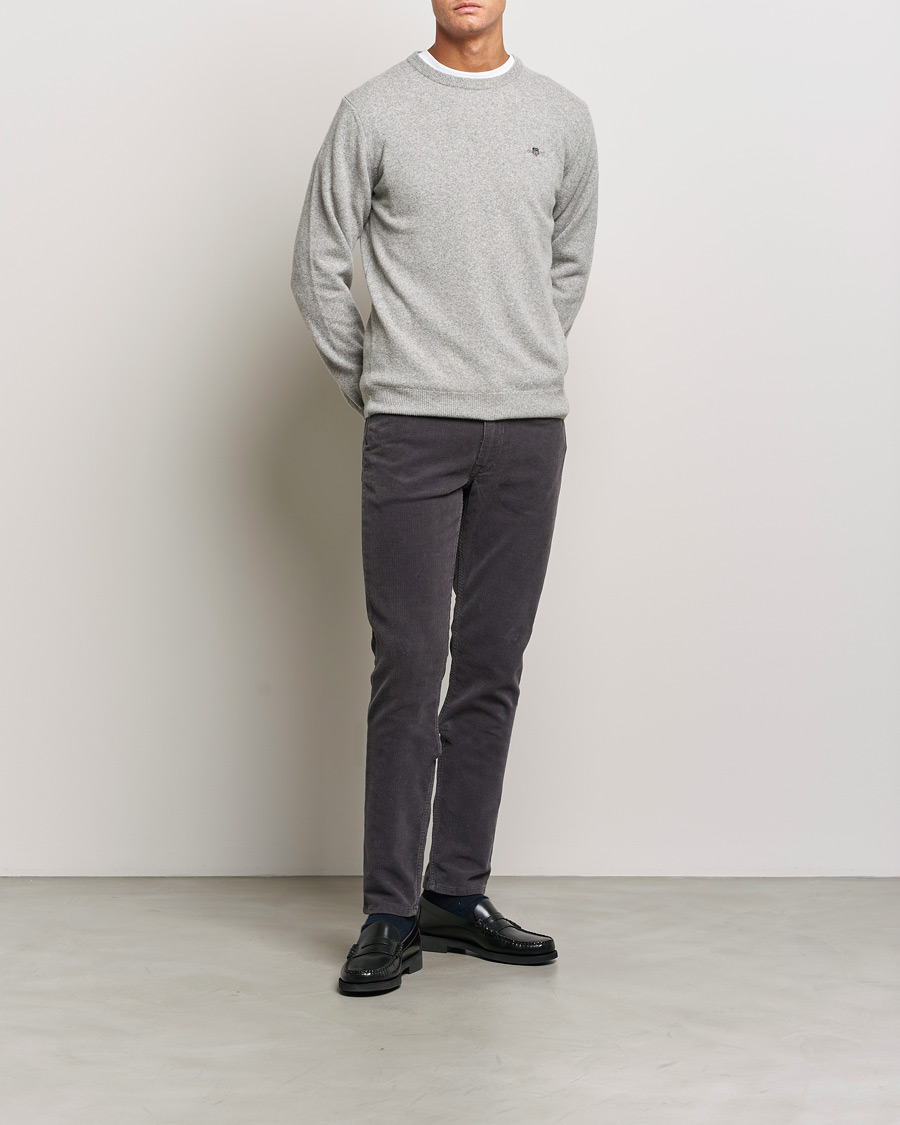 Herre | Bukser | GANT | Cord 5-Pocket Jeans Antracite