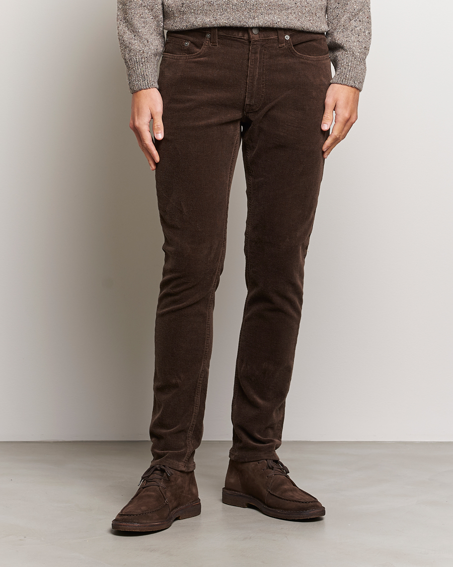 Herre | Bukser | Gant | Cord 5-Pocket Jeans Rich Brown