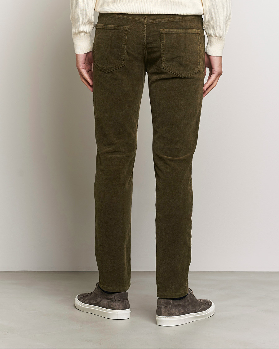 Herre | Bukser | GANT | Cord 5-Pocket Jeans Dark Cactus