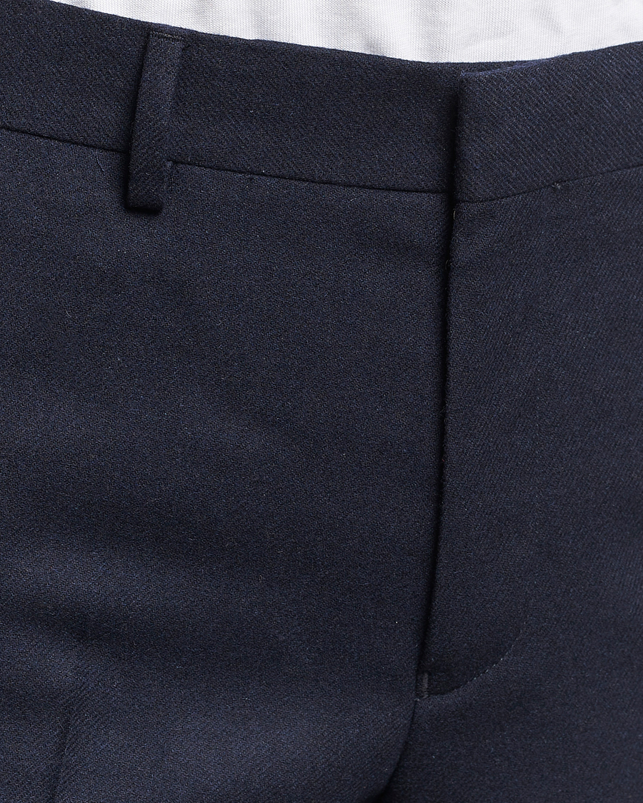 Herre | Bukser | GANT | Slim Flannel Pants Evening Blue