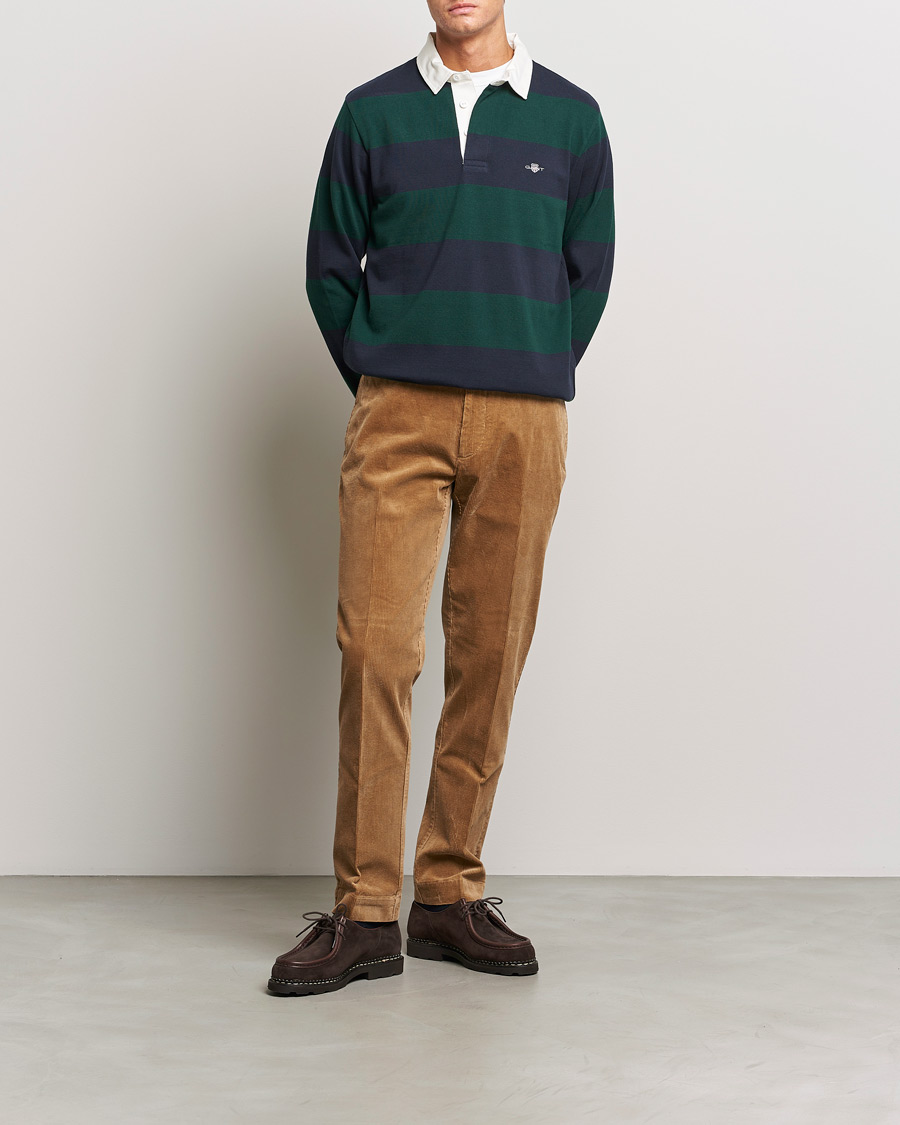 Herre | Trøjer | GANT | Original Barstripe Heavy Rugger Tartan Green
