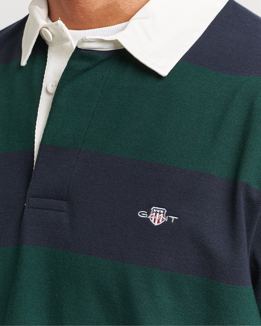 Herre | Trøjer | GANT | Original Barstripe Heavy Rugger Tartan Green