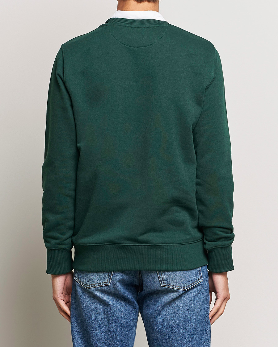 Herre | Trøjer | GANT | Original Crew Neck Sweatshirt Tartan Green