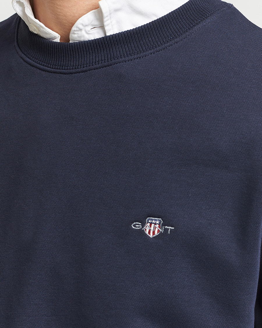 Herre | Trøjer | Gant | Original Crew Neck Sweatshirt Evening Blue
