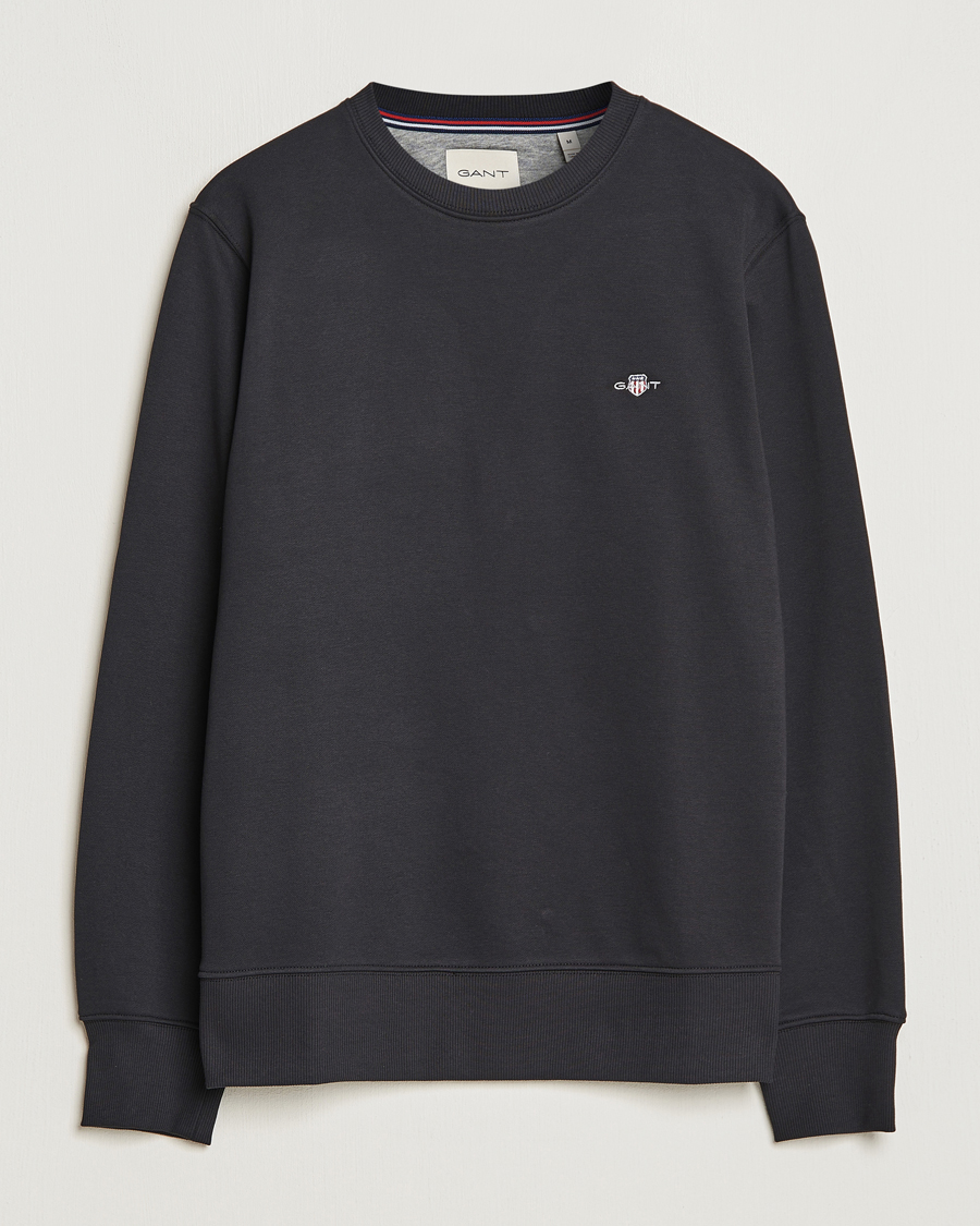 Herre | Trøjer | Gant | Original Crew Neck Sweatshirt Black
