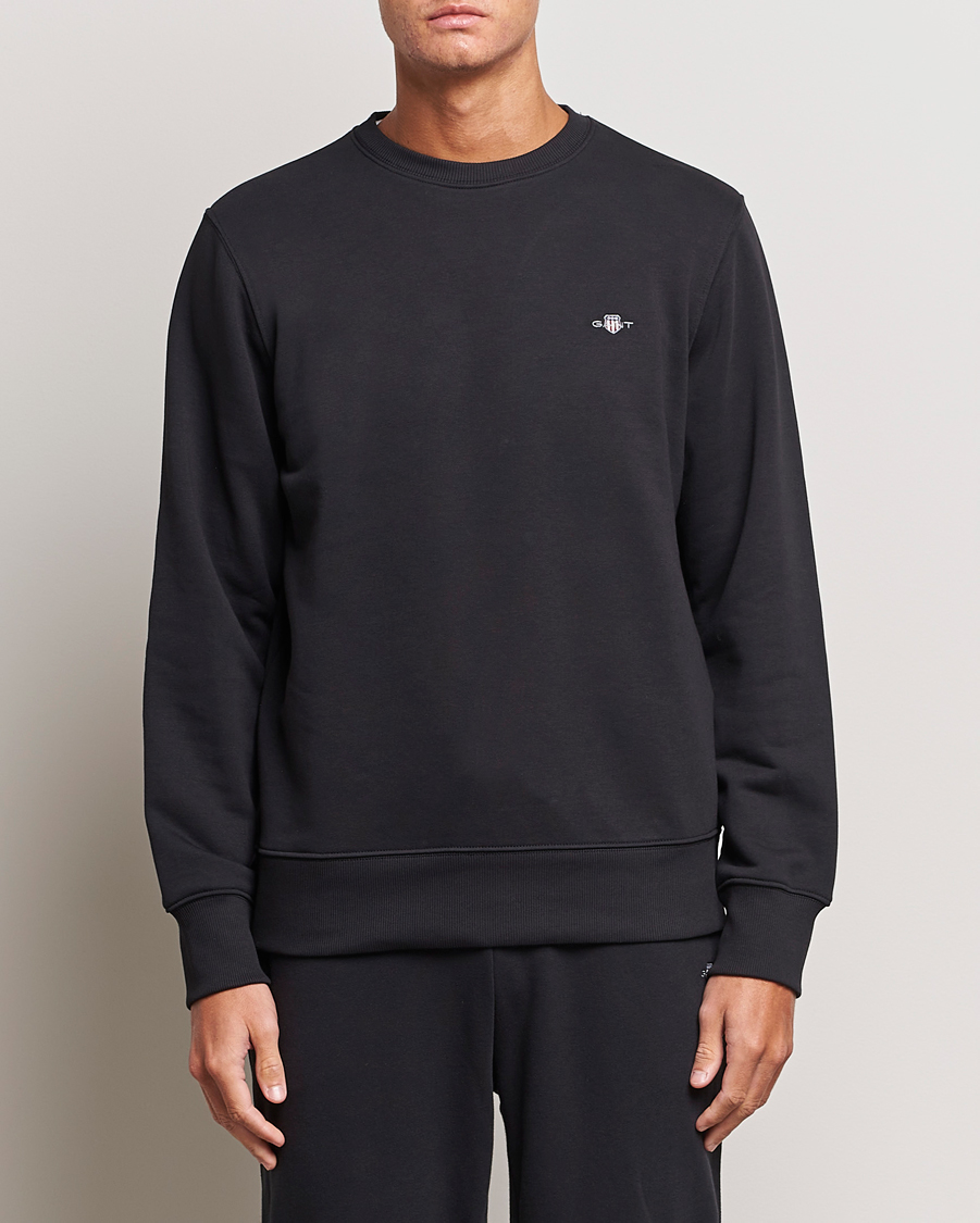 Herre | Trøjer | Gant | Original Crew Neck Sweatshirt Black