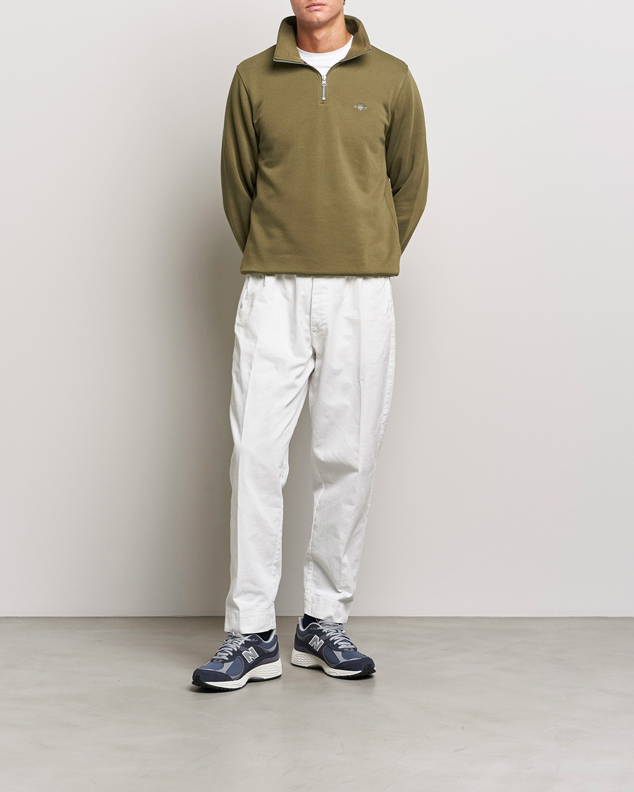 Herre | Trøjer | GANT | Original Half Zip Sweater Juniper Green