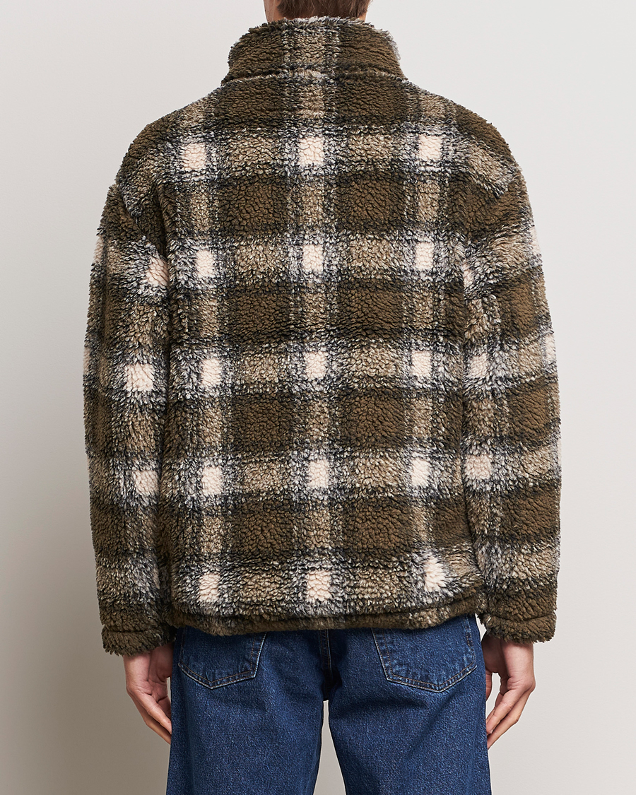 Herre | Trøjer | GANT | Checked Shepra Fleece Full Zip Multi